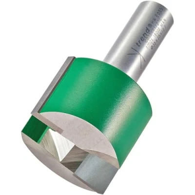 Image of Trend CraftPro Straight Two Flute Router Cutter, 1/2 Inch Shank, 35mm Cut Diameter &amp; 25mm Length, Tungsten Carbide Tipped, 3C033NX1/2TC