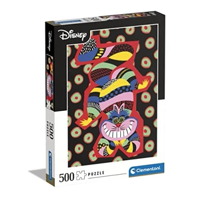 Image of Clementoni 35123 Puzzle Disney The Cheshire Cat Jigsaw 500 Pieces, Made In Italy, For Adults