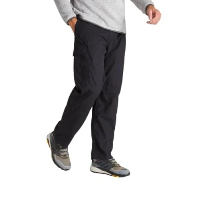 Image of Craghoppers Men&#039;s Kiwi Classic Walking Trousers Relaxed Fit Hiking Pants Black 28&quot;