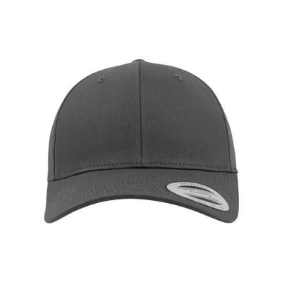 Image of Flexfit Curved Classic Snapback Cap, Size: One Size, Charcoal