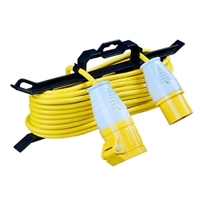 Image of Masterplug 110 Volts Site Equipment Inline Plug and Socket with Cable Tidy