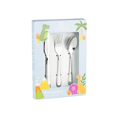 Image of Viners Dinosaur 3 PCE Kids Cutlery Set