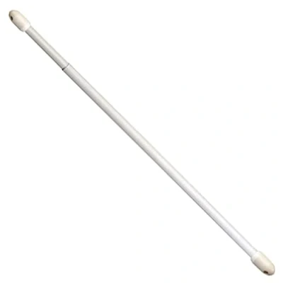 Image of RIEL Chyc 53.276Riel White Oval Extendable Curtain Rail (40 60cm) 2 Pieces