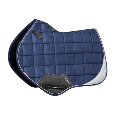 Image of LeMieux Reflective Suede General Purpose Square Navy Blue Large