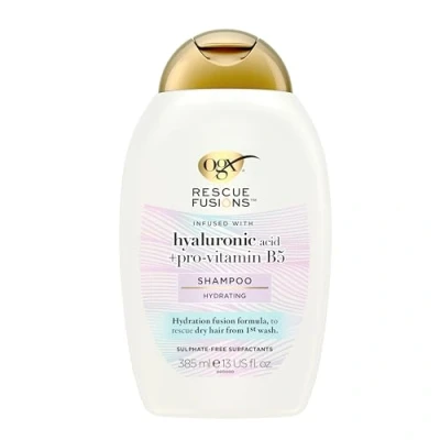 Image of OGX Rescue Fusions Hyaluronic Acid Hydrating Hair Shampoo, 385 ml