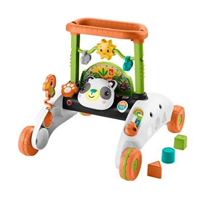 Image of Fisher Price 2 Sided Steady Panda Walker, Version: Dutch; English, UK; French; German; Italian; Spanish, Castilian, HJY73
