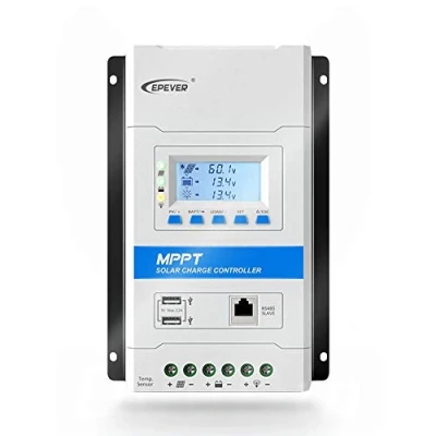 Image of EPEVER® 30A MPPT Solar Charge Controller 12V/24V Automatic Identification System Voltage with LCD Display and Double USB Port for Home TRIRON 3210N