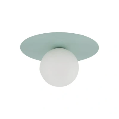 Image of TK Lighting Pixie ceiling lamp, mint green, Ø 25 cm, steel/plastic
