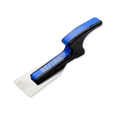 Image of REFINA SUPERSKIM Mini Plastering Spatula for Drywall &amp; Airless Plasters 1.5&quot; (40mm) Flexible Skimming w/ 0.3mm Stainless Steel Blade Ergonomic ‘Z’ Handle Finishing Tools