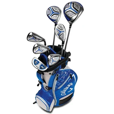 Image of Callaway Golf 2018 Xj Junior Set, Level 3, 7 Piece Left Hand, Blue