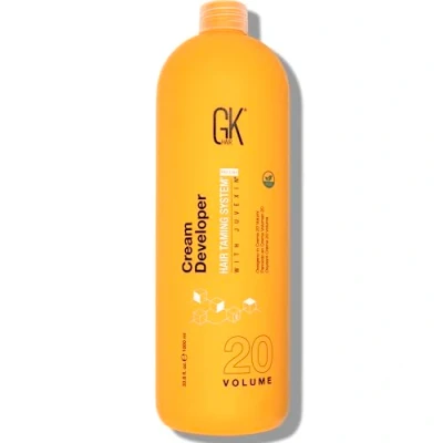 Image of Global Keratin GK Hair Professional Creme 20 Volume Developer 1000ml for Coloring Bleach High Performance Long Lasting Semi Permanent Color Toner Dye