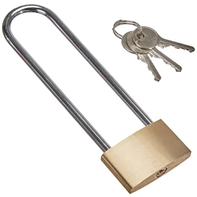 Image of BGS Diy 3103 Brass Padlock extra high Shackle 40 mm