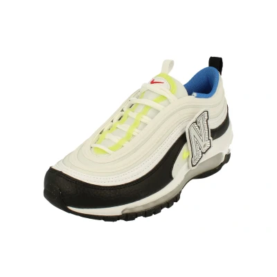 Image of Nike Air Max 97 Gs Sneaker, White Black, 4.5 UK