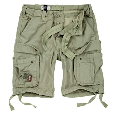 Image of Surplus Raw Vintage Airborne Herren Cargo Shorts, Oliv Light, S