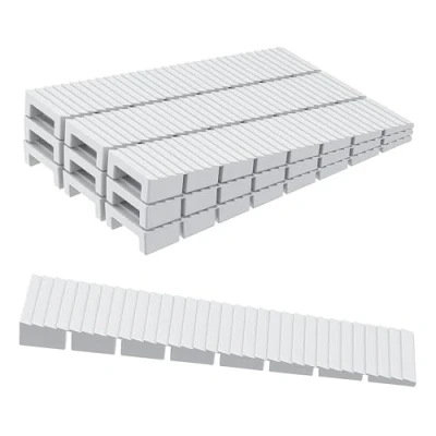 Image of 30 PCS Plastic Shims, Wedges, Furniture Shims Leveling for Table, Furniture, Doors, Windows, Sheds, Toilet(White)