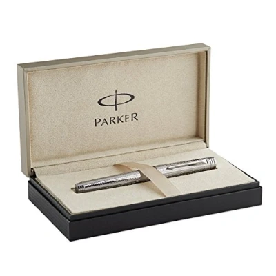 Image of Parker Premier Deluxe Silver Rollerball Gift Boxed