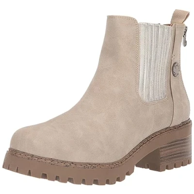 Image of Blowfish Malibu Women&#039;s Layten Chelsea Boot, Whtsandsprospector/Silver Mete, 8 UK
