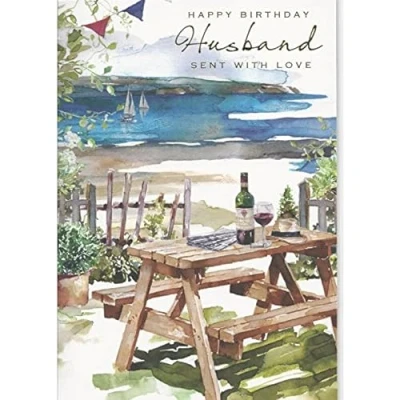 Image of BIRTHDAY CARD HUSBAND BY NIGEL QUINEY