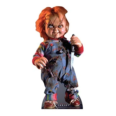 Image of Scarred Chucky Lifesize Cardboard Cutout