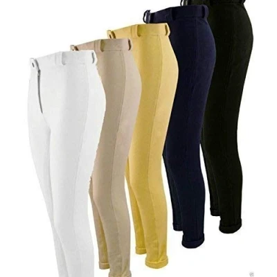 Image of William Hunter Women&#039;s Cozi Plain Jodhpurs Navy, 32 Inch/Size UK 14