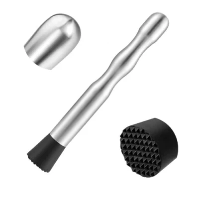 Image of Muddler for Cocktails Stainless Steel Fruit Crusher Create Delicious Mojitos and Other Based Drinks