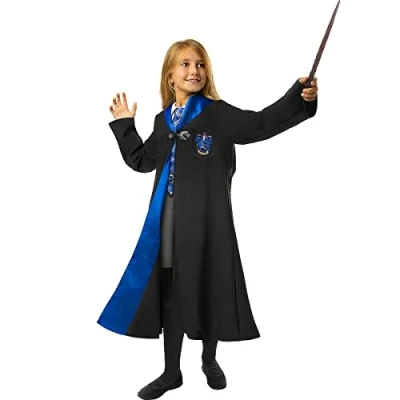 Image of Funidelia Harry Potter Ravenclaw Costume for boys and girls Hogwarts, Wizards Costumes kids, accessory fancy dress &amp; props Halloween, carnival parties Size 5 6 years Black