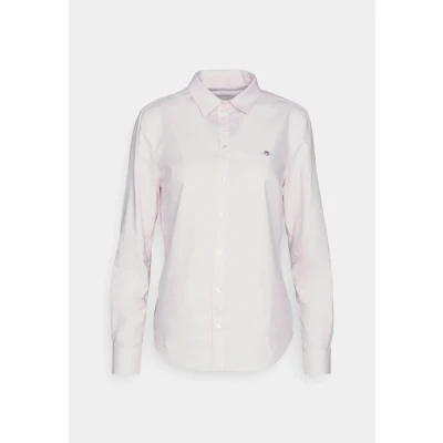 Image of GANT SLIM Stretch Oxford Shirt Buttondown blouse, Women&#039;s, Size: 16, Light pink