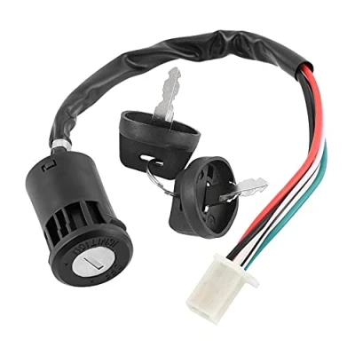 Image of ANCLLO 4 Pin Ignition Key Switch Wire for 50cc 70cc 90cc 110cc 125cc Quad ATV Dirt Bike Pocket Wheels Parts