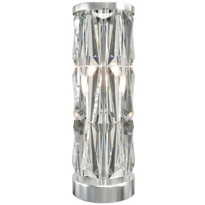 Image of Puntes Modern Glass Table Lamp Chrome