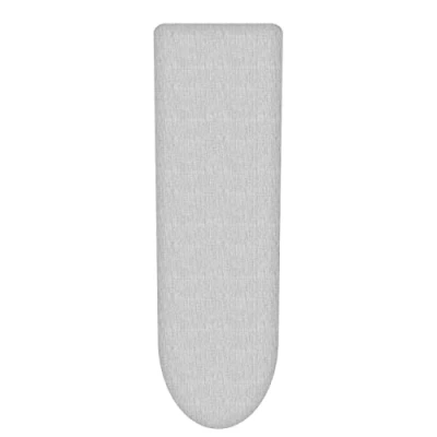 Image of Vinsani Modern Extra Large Universal Fit Ironing Board Cover Multi New Foam Back padding 100% Cotton Easy Fit, 140 x 52 cm, Made in EU Silver (Iron not included)