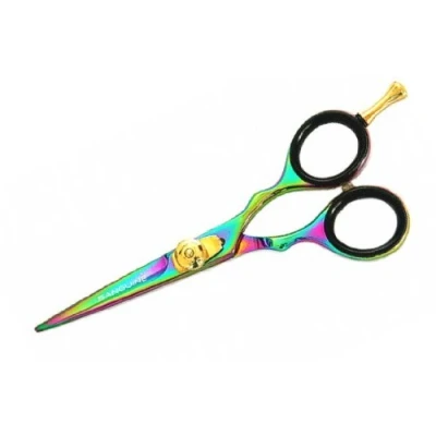 Image of Sharp and Stylish 4.5 inch Professional Hair Cutting Scissors with Titanium Coated Japanese Blades Presentation Case