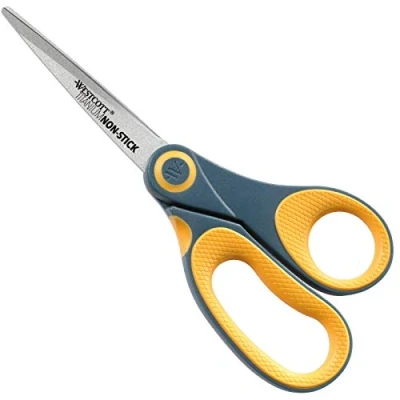Image of Westcott 8 Inch Straight Titanium Bonded Non Stick Scissor E 33681 00