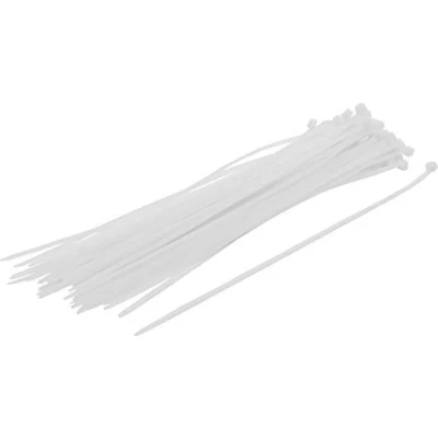 Image of BGS Diy 80772 Cable Tie Assortment white 4.8 x 300 mm 50 pcs.
