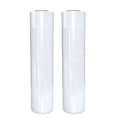 Image of REQUISITE NEEDS Heavy Duty Shrink Wrap Roll Cling Film Packaging 400MM x 250M (Pack Of 2, CLEAR)