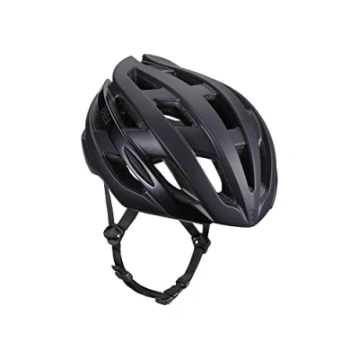Image of BBB Cycling, Adult Road Bike Cycle Helmet for Men and Women, Reflective Racing Helmet, Aerodynamic, Ultra Light, Hawk, BHE 151, Matt Black, M (54 58 cm)