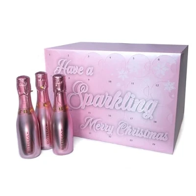 Image of Christmas Advent Calendar containing 24 Bottles of &#039;Bottega Rose Gold&#039; x 20cl