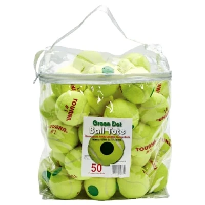 Image of Tourna Pressurized Green Dot Tennis Balls 50 Ball Tote Bag