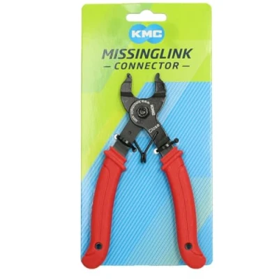 Image of KMC Unisex&#039;s Missing Link Connector Chain Pliers, Red, Universal