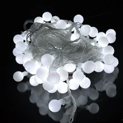Image of JnDee™ Battery Powered Cool White Berry Ball Shaped LED Fairy Lights 2M 20LED ON/Off/Flash Functions, Perfect for Christmas Wedding and Parties