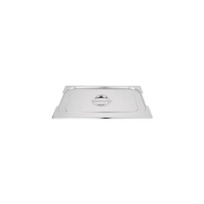 Image of Vogue Stainless Steel 1/1 gastronorm Handled Tray Lid, GN 1/1, Full Size, Handled, Compatible with all sized Trays, CB181