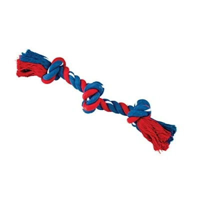 Image of Gor Pets Dog Chew Toy 3 Knots Rope Tug (Medium) Assorted colors
