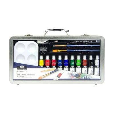 Image of Royal &amp; Langnickel Art Set Metal Case, Acrylic, Assorted