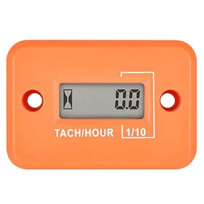 Image of Yooreal Digital Hour Meter Tachometer, Waterproof IP68 Design for Chainsaw Car Engine Tractor Outboard Motor Garden Generator ATV Snowblower Dirt Bike