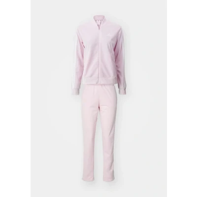 Image of adidas Sportswear 3 Stripes Tracksuit, Women&#039;s, Size: Small, Clear pink