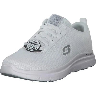 Image of Skechers FLEX Advantage Trainers, Men&#039;s, Size: 10, White Imitation leather/ textile