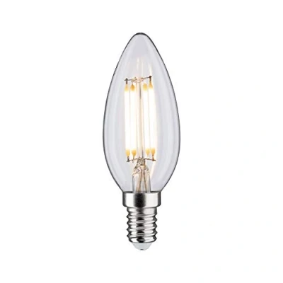 Image of Paulmann 28611 LED Filament Candle 4.5 watts Classic lamp Clear 2700 K Warm White E14, W