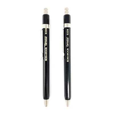 Image of KOH I NOOR Versatil 5228 Set of 2, Metal Mechanical Pencils with Sharpener, Lead 2mm black