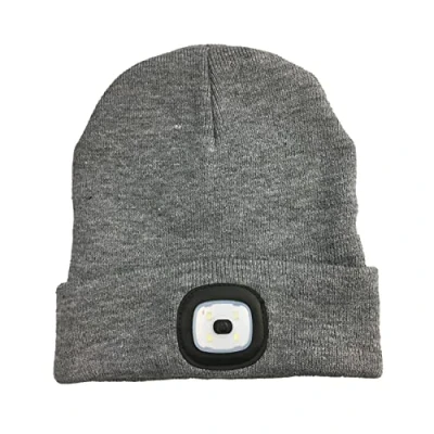 Image of InGenious LED Beanie Grey 3 Power Levels IP54 Waterproof USB Rechargable