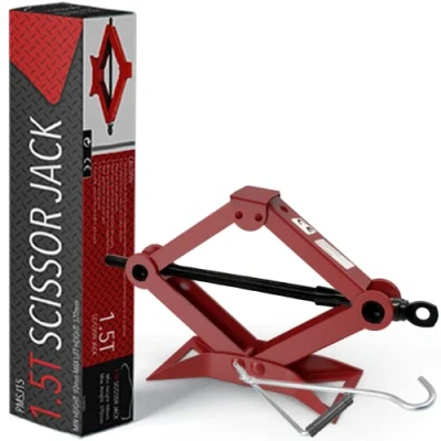 Image of Xtremeauto Car Scissor Jack 1.5 Ton Heavy Duty Lift With Crank Handle, 1.5T Jacks For Cars, Easily Vehicle &amp; Change Wheel, CE Approved