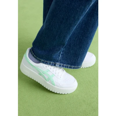 Image of Asics Sportstyle Japans S PF Trainers, Women&#039;s, Size: 6, White/mint tint High quality imitation leather